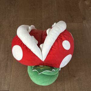 Nintendo Super Mario Club Mocchi Mocchi Tomy Mega Piranha Plant Soft Plush 12”